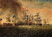 James Peale Sir Peter Parker's Attack Against Fort Moultrie oil painting reproduction